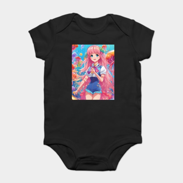 jellyfish of stone teas Baby Bodysuit by animegirlnft
